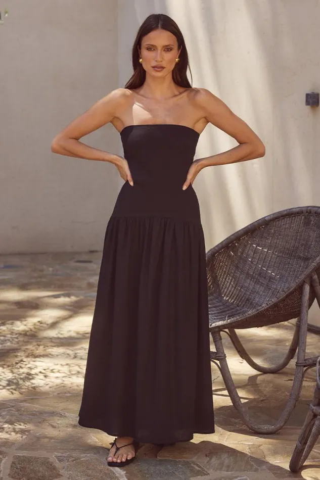 Runaway The Label Midi Shop DANICA MIDI DRESS 8211 BLACK
