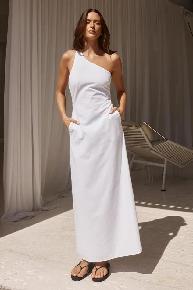Runaway The Label Midi Shop HARRI MIDI DRESS 8211 WHITE
