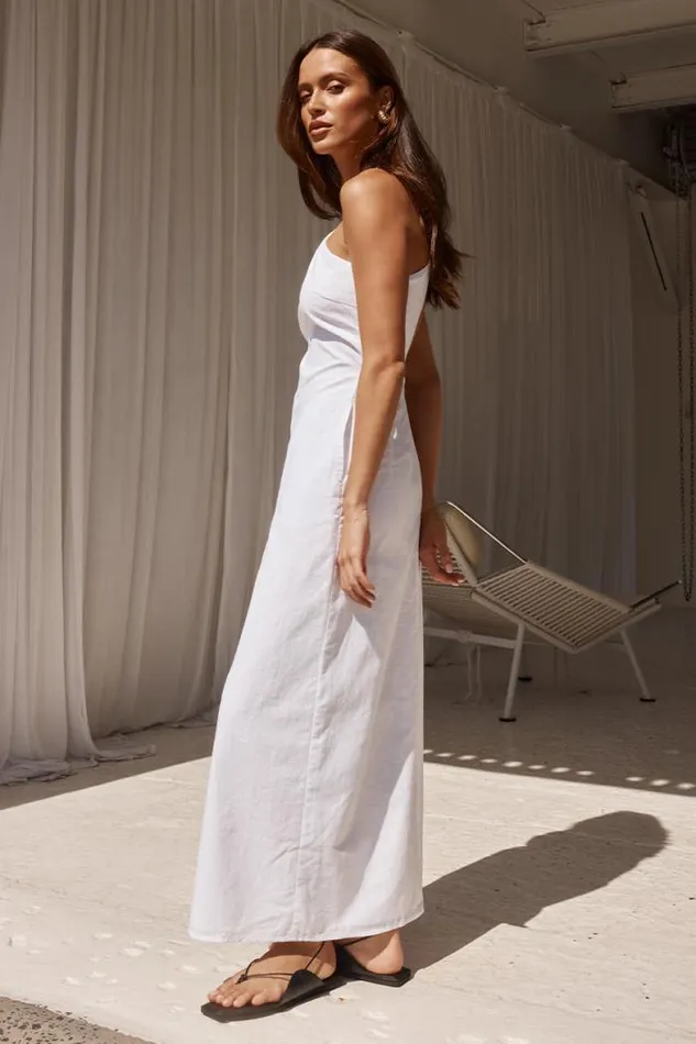 Runaway The Label Midi Shop HARRI MIDI DRESS 8211 WHITE