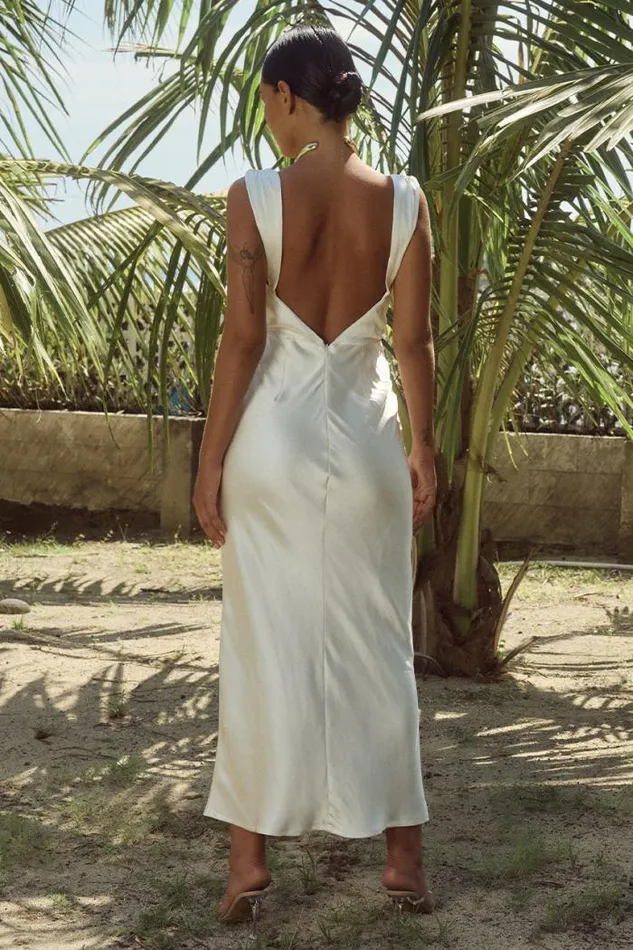 Runaway The Label Midi Shop HAVANNA MIDI DRESS 8211 IVORY