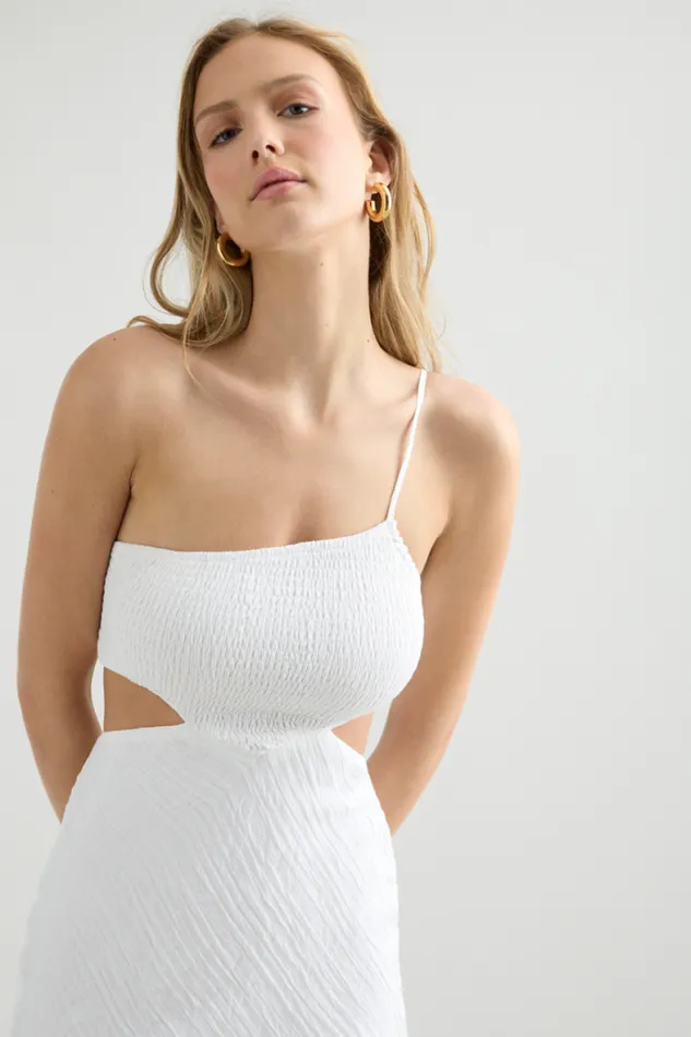 Runaway The Label Midi Shop Norah Midi Dress 8211 White