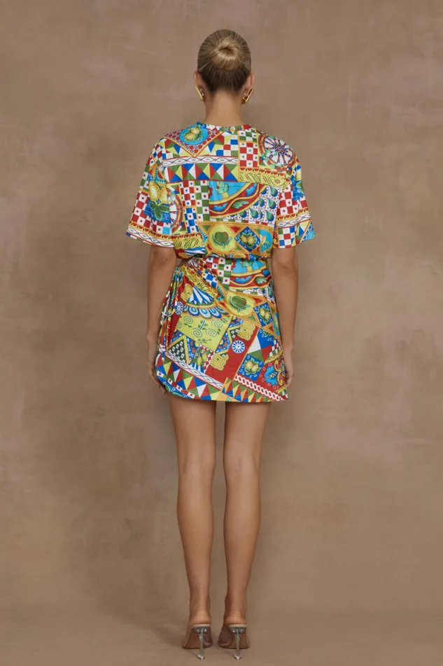 Runaway The Label Mini Shop BRIZZIE MINI DRESS 8211 PHAEDRA PRINT