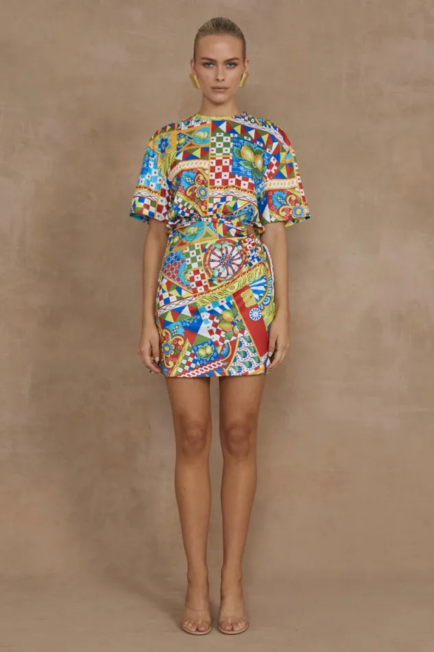 Runaway The Label Mini Shop BRIZZIE MINI DRESS 8211 PHAEDRA PRINT
