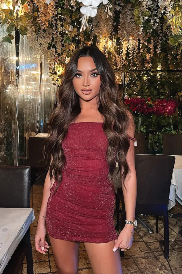 Runaway The Label Mini Shop CHYNA DRESS 8211 MERLOT Runaway The Label Mini Shop CHYNA DRESS 8211 MERLOT