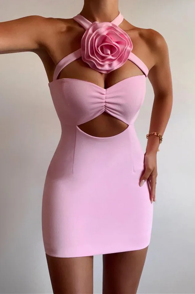 Runaway The Label Mini Shop THE FLOWER MINI DRESS 8211 PINK