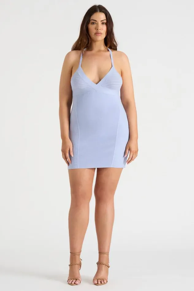 Runaway The Label Mini Shop THE LUREX MINI DRESS 8211 LILAC