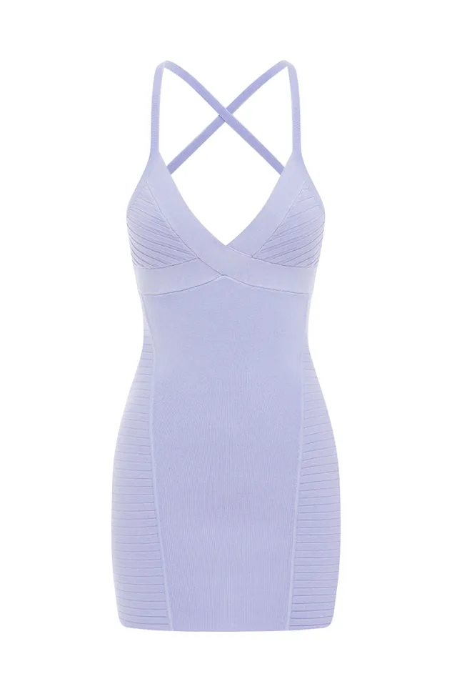 Runaway The Label Mini Shop THE LUREX MINI DRESS 8211 LILAC