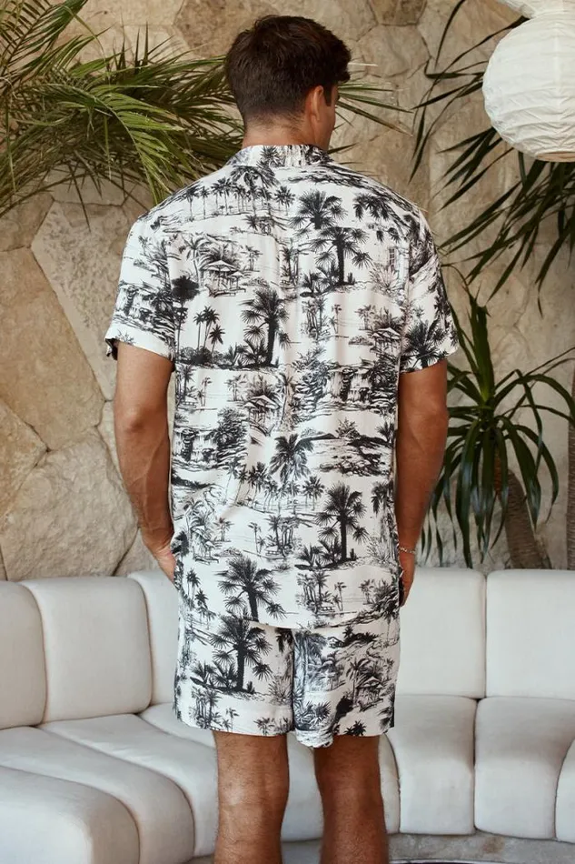 Runaway The Label Sets Menswear PALMS SHIRT 8211 PALM PRINT Runaway The Label Sets Menswear PALMS SHIRT 8211 PALM PRINT