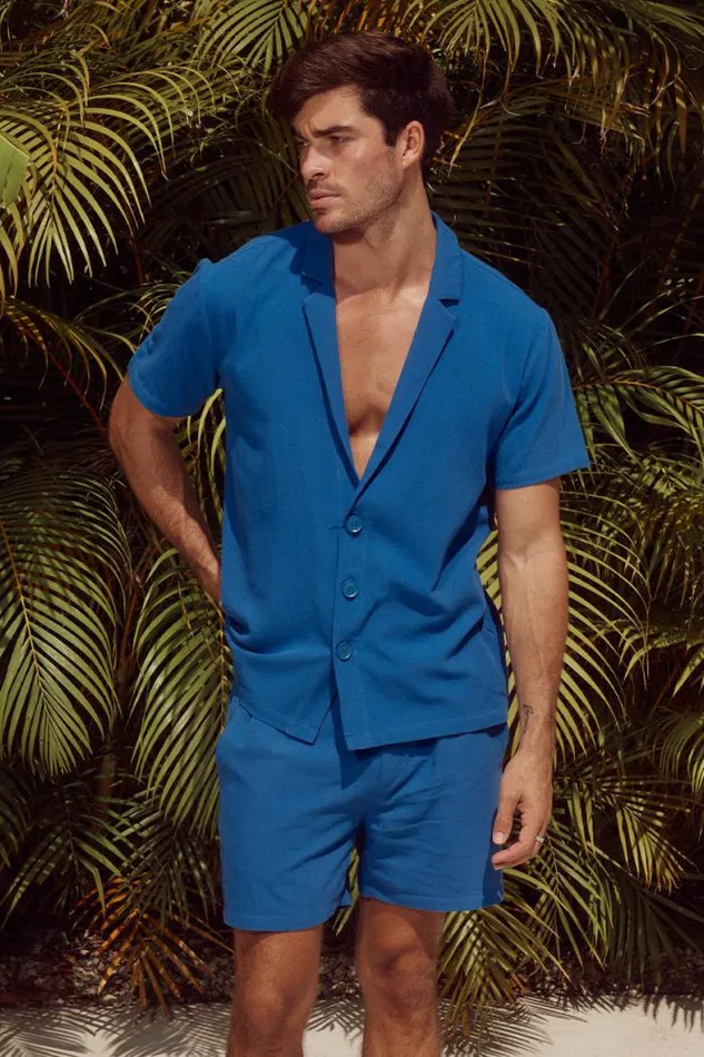 Runaway The Label Sets Menswear POOLSIDE SHIRT 8211 BLUE