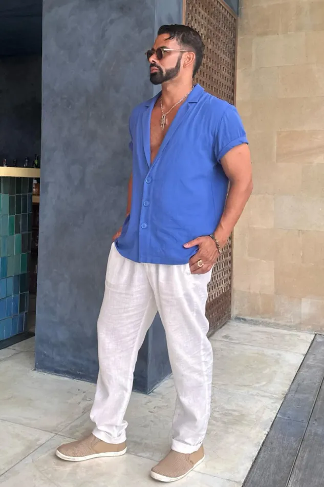 Runaway The Label Sets Menswear POOLSIDE SHIRT 8211 BLUE