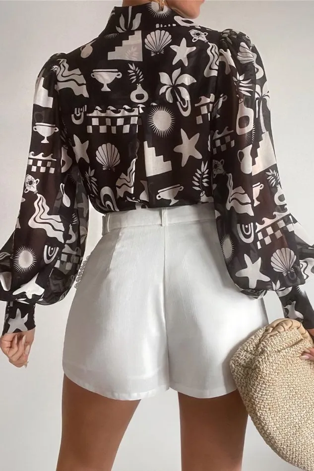 Runaway The Label Shirts and Blouses Shop FLEETWOOD BLOUSE 8211 COVE BLACK