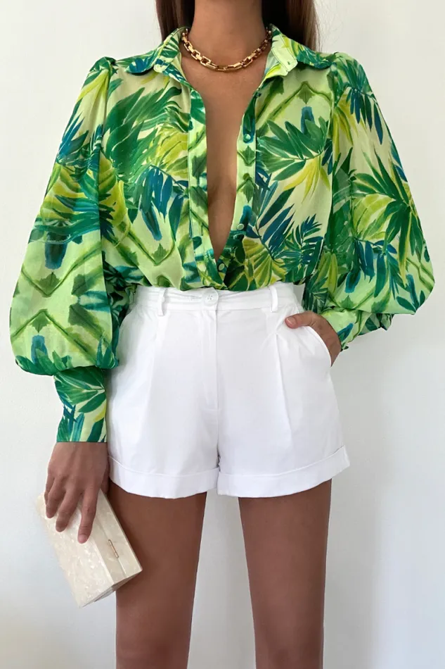 Runaway The Label Shirts and Blouses Shop FLEETWOOD BLOUSE 8211 PALM
