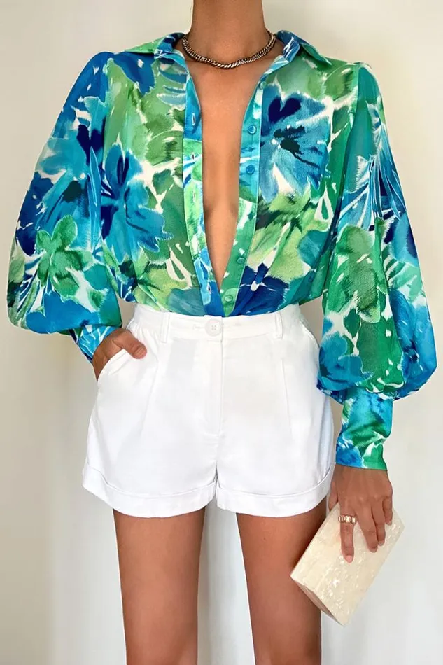 Runaway The Label Shirts and Blouses Shop FLEETWOOD BLOUSE 8211 STELANI BLUE