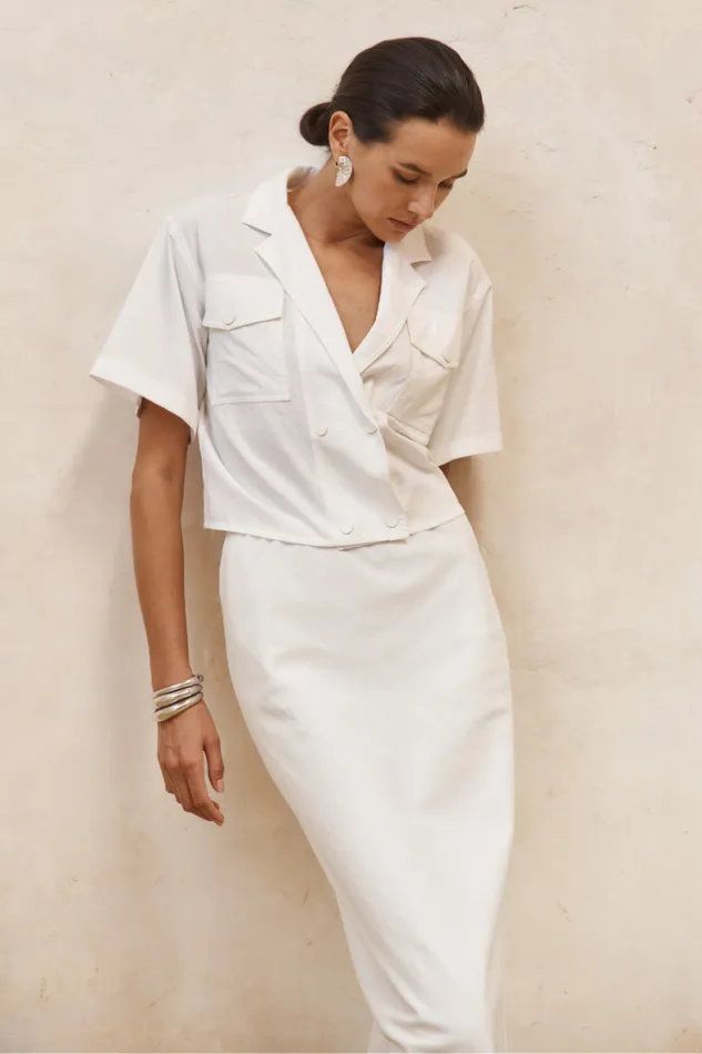 Runaway The Label Shirts and Blouses Shop VERONA SHIRT 8211 WHITE
