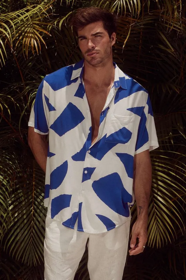 Runaway The Label Shirts Menswear LAZURE SHIRT 8211 BLUE STONE
