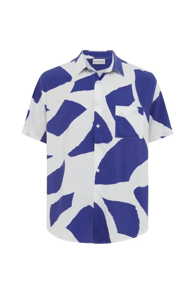 Runaway The Label Shirts Menswear LAZURE SHIRT 8211 BLUE STONE Runaway The Label Shirts Menswear LAZURE SHIRT 8211 BLUE STONE