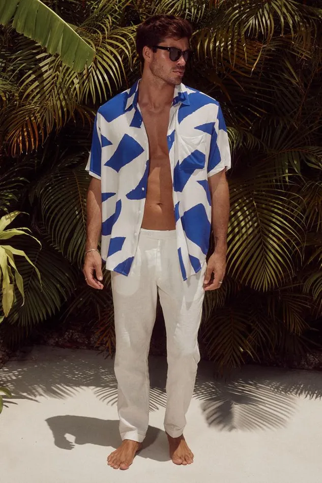 Runaway The Label Shirts Menswear LAZURE SHIRT 8211 BLUE STONE Runaway The Label Shirts Menswear LAZURE SHIRT 8211 BLUE STONE