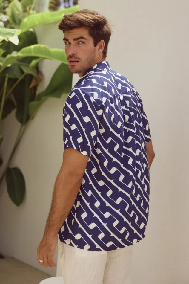 Runaway The Label Shirts Menswear MASON SHIRT 8211 NAVY