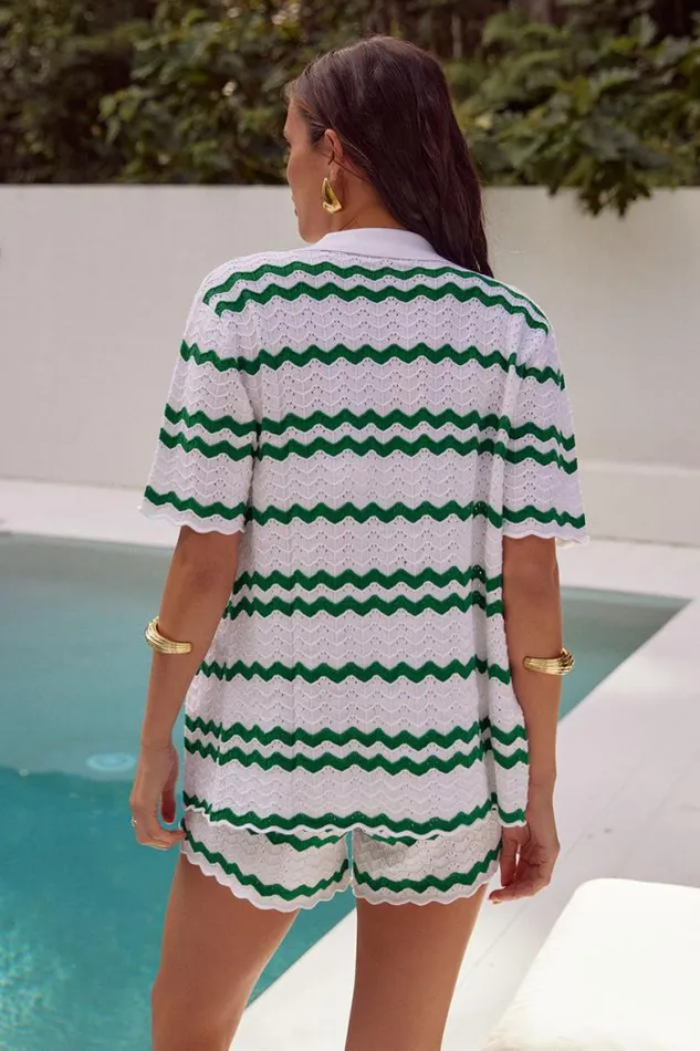Runaway The Label Shorts Shop CAPRICE SHORT 8211 WHITEGREEN