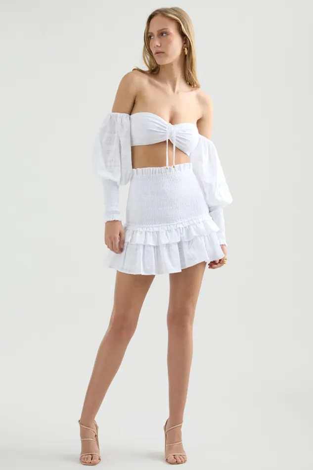 Runaway The Label Skirts Shop Luciano Mini Skirt 8211 White