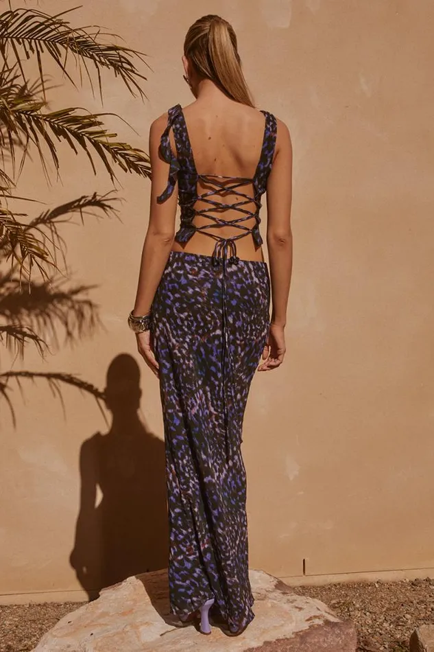 Runaway The Label Skirts Shop OXANA MAXI SKIRT 8211 IRIS OXANA