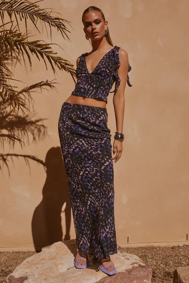 Runaway The Label Skirts Shop OXANA MAXI SKIRT 8211 IRIS OXANA