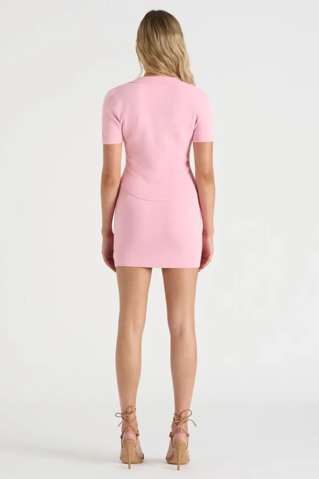 Runaway The Label Skirts Shop THE KNIT MINI SKIRT 8211 PINK