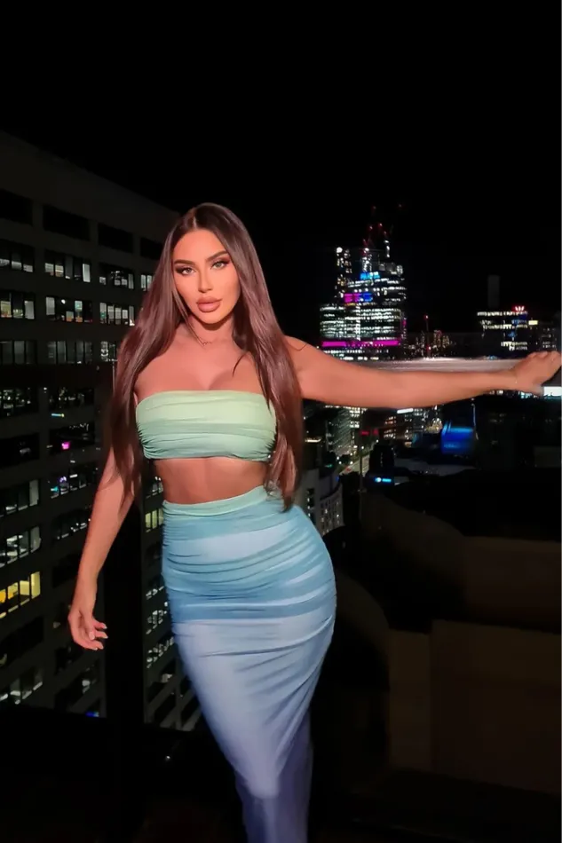 Runaway The Label Summer Sets Shop KENDALL TOP 8211 GREENBLUE