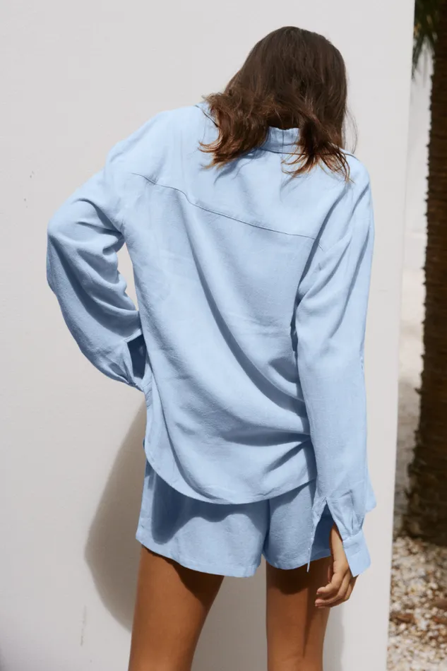 Runaway The Label Winter Sets Shop KIANA SHIRT 8211 SKY