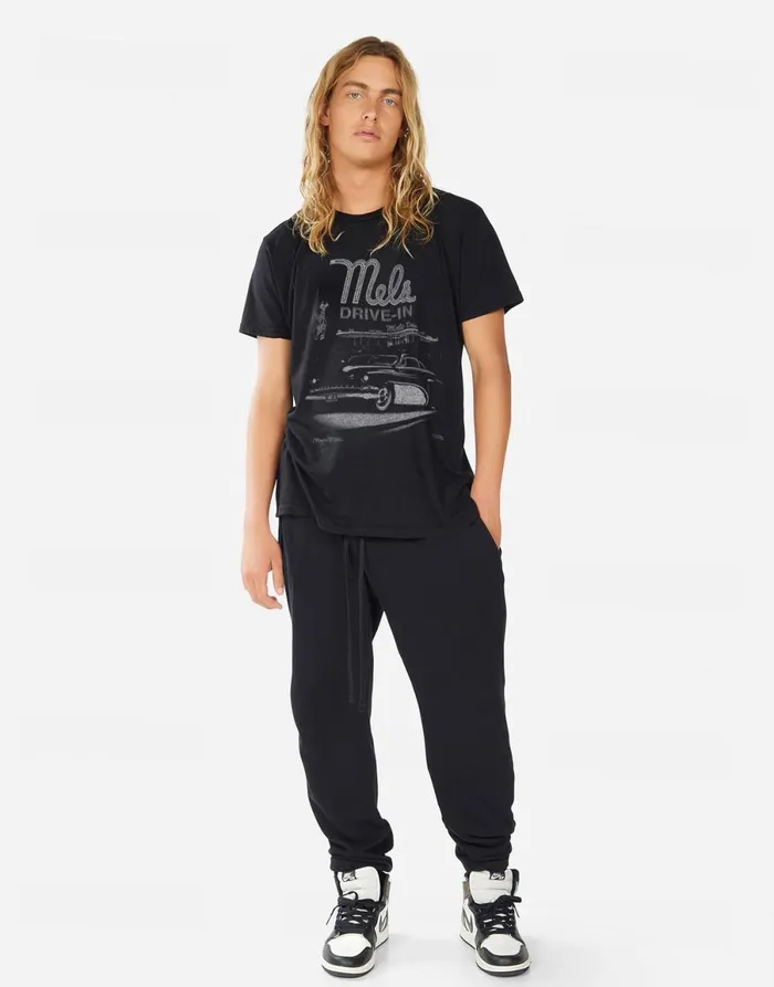Sadler Mels DriveIn Black Men039s Lauren Moshi Tees