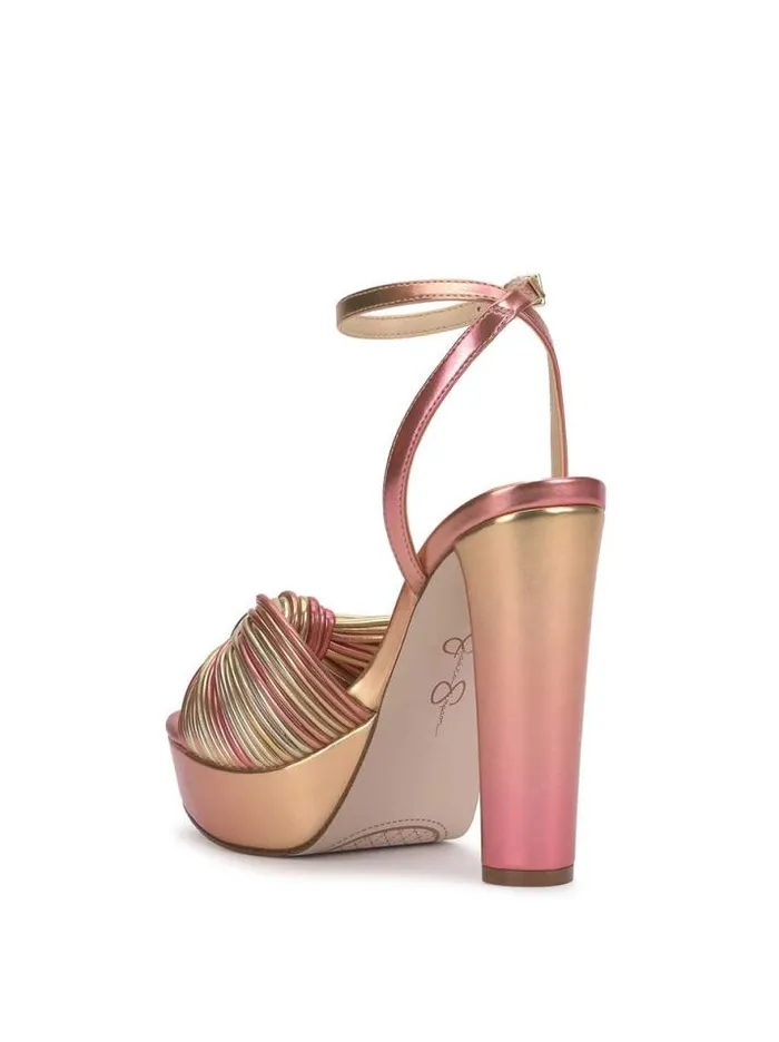 Sandals Shoes Jessica Simpson Immie Platform Sandal In Gold and Pink Ombre