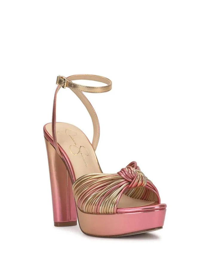 Sandals Shoes Jessica Simpson Immie Platform Sandal In Gold and Pink Ombre