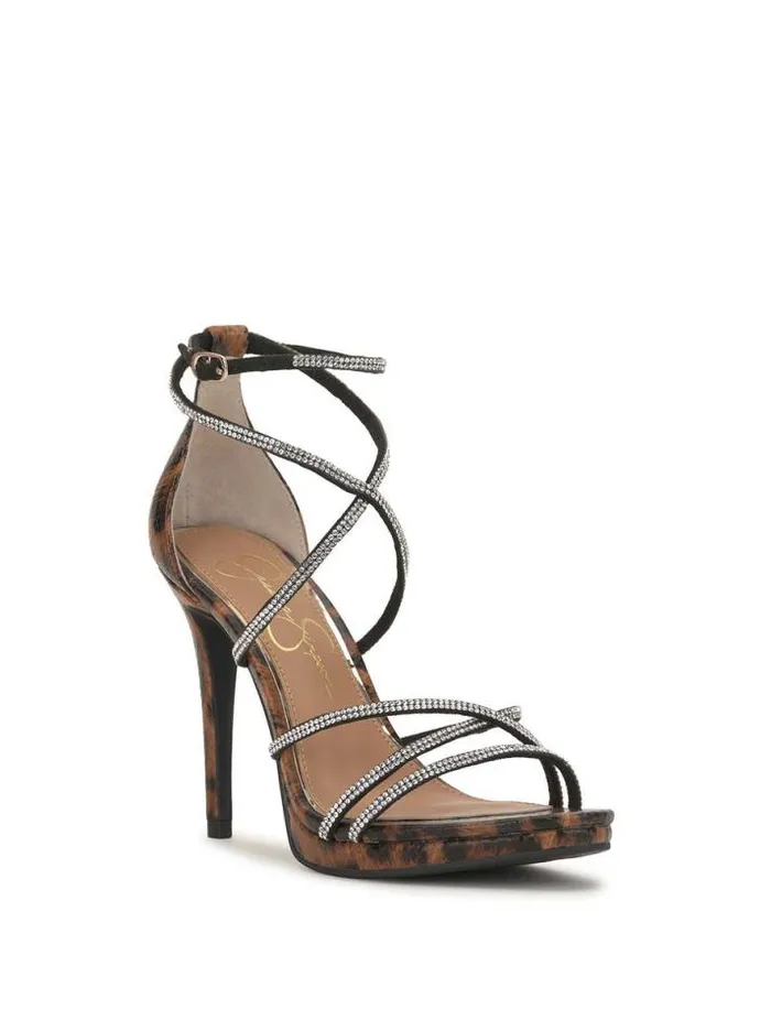 Sandals Shoes Jessica Simpson Jaeya High Heel In Leopard
