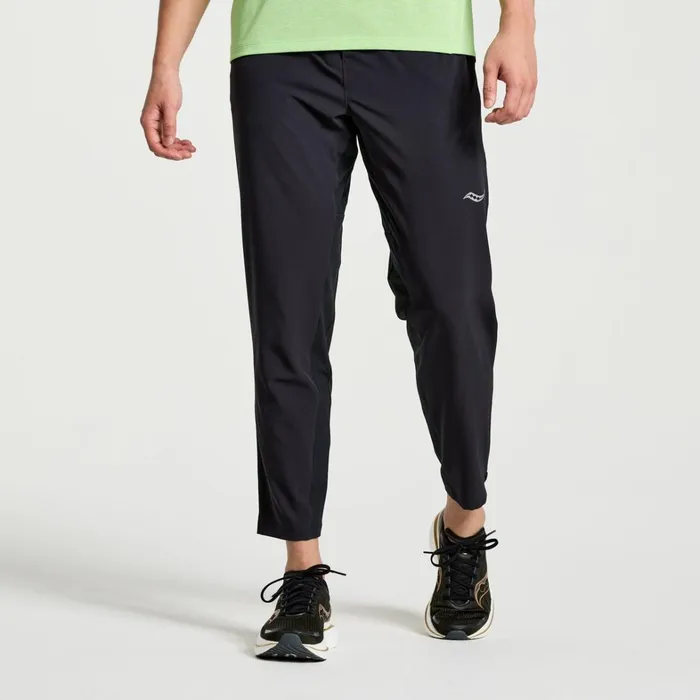 Saucony Bottoms Men Boston Woven Pant Black