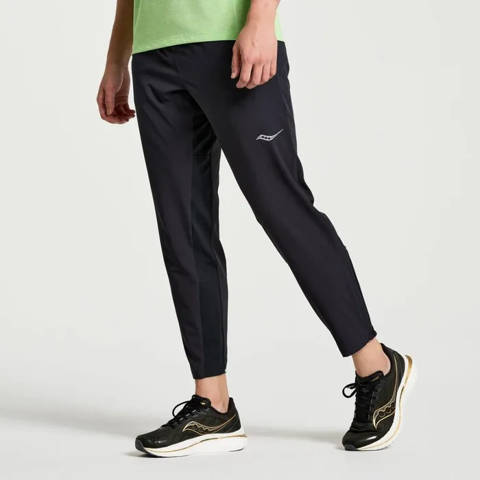 Saucony Bottoms Men Boston Woven Pant Black