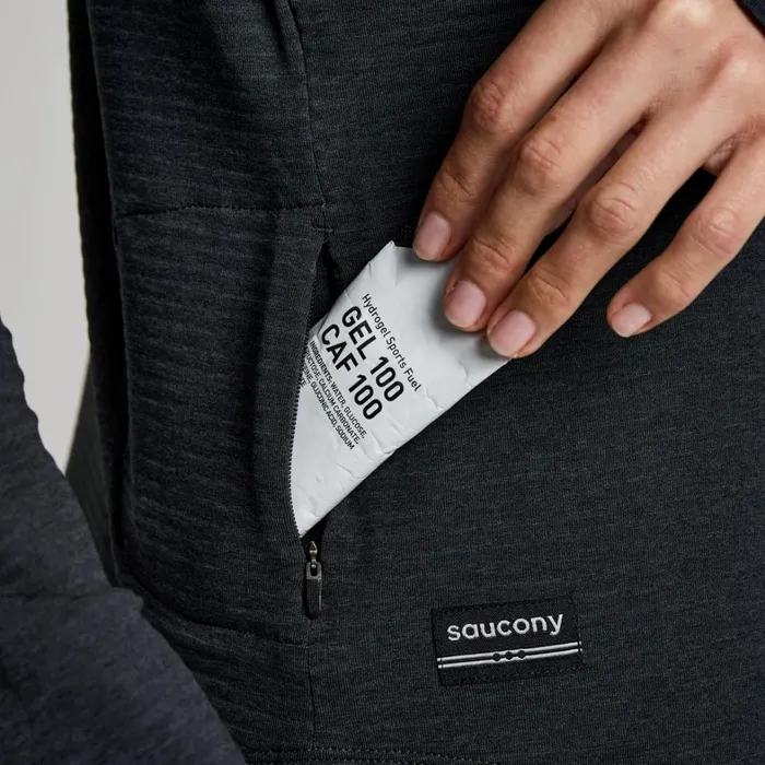 Saucony Tops Women Triumph 3d 12 Zip Black Heather