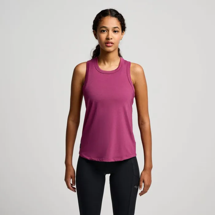 Saucony Tops Women Triumph Tank Plum