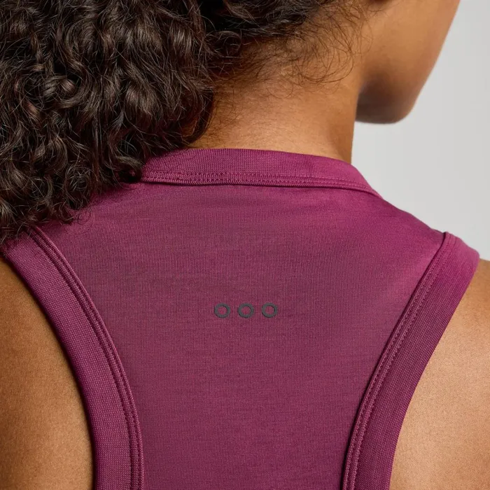 Saucony Tops Women Triumph Tank Plum
