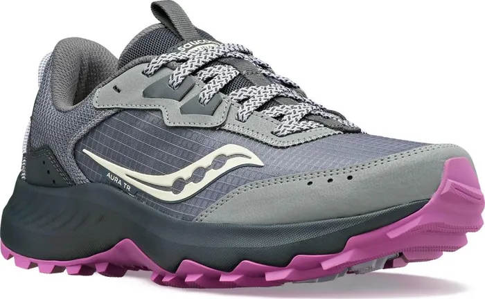 Saucony TrailHiking Women Aura Tr Wide Fossilgrape