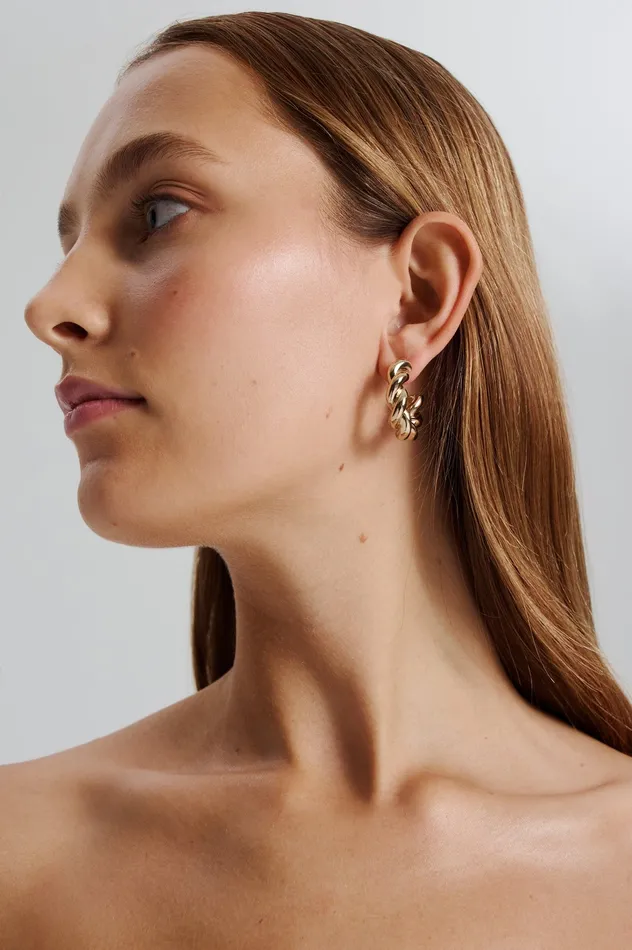 Scanlan Theodore Jewelry Women TWIST EARRINGS LIGHTGOLD