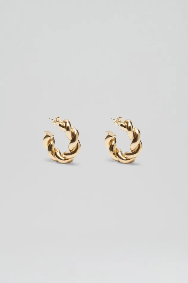 Scanlan Theodore Jewelry Women TWIST EARRINGS LIGHTGOLD Scanlan Theodore Jewelry Women TWIST EARRINGS LIGHTGOLD