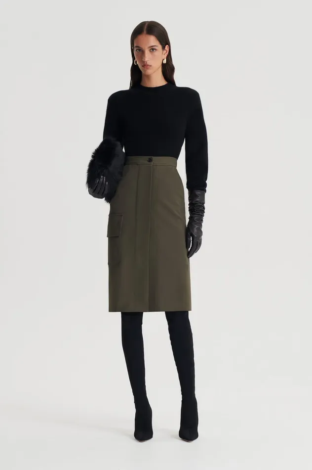 Scanlan Theodore Sweaters Women CASHMERE CREW SWEATER BLACK