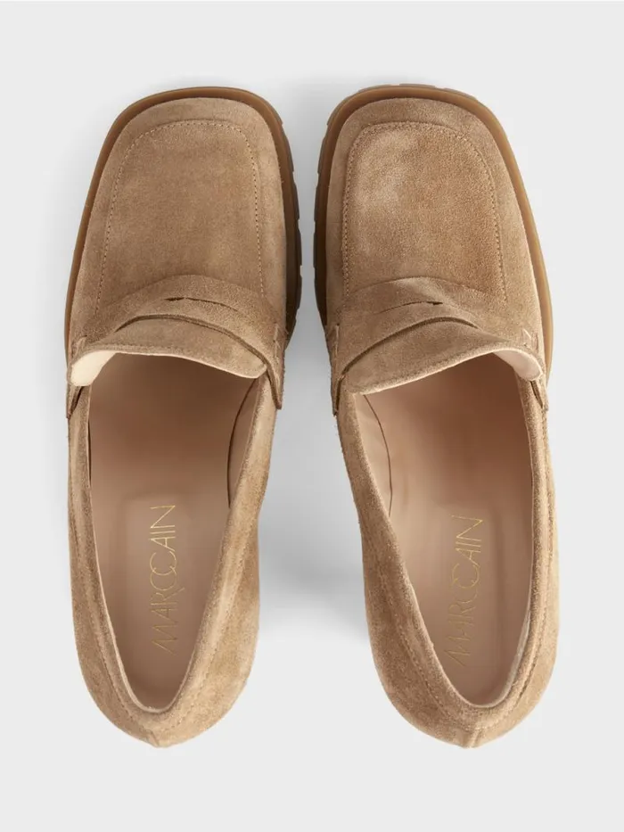 Schuhe Damen Marc Cain Pumps Mit Blockabsatz Bright Toffee