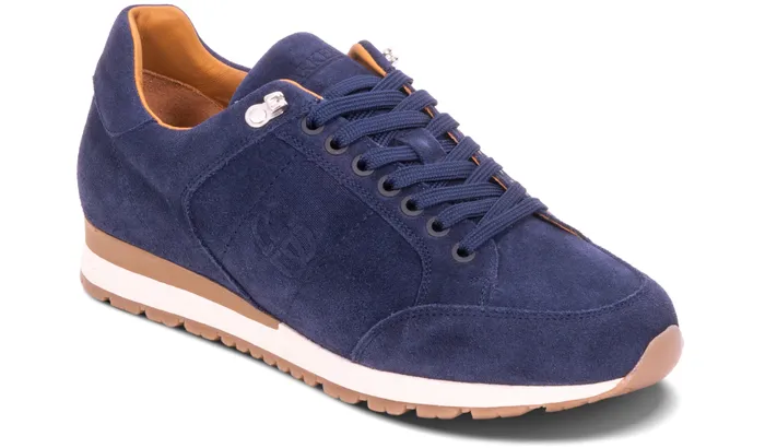 Seb 8211 Navy Suede Men Barker Shoes Mens Trainers
