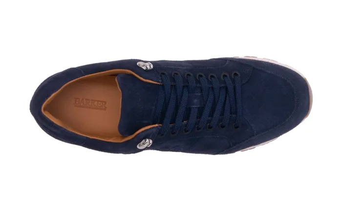 Seb 8211 Navy Suede Men Barker Shoes Mens Trainers