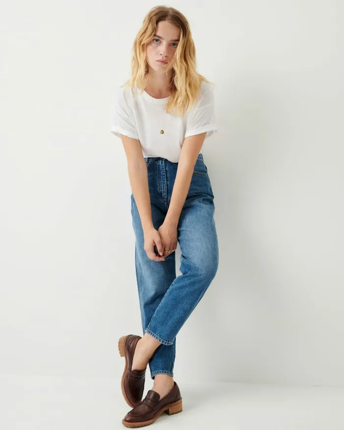 Sessn Womens Denim Loon pant Vintage Blue Near Me