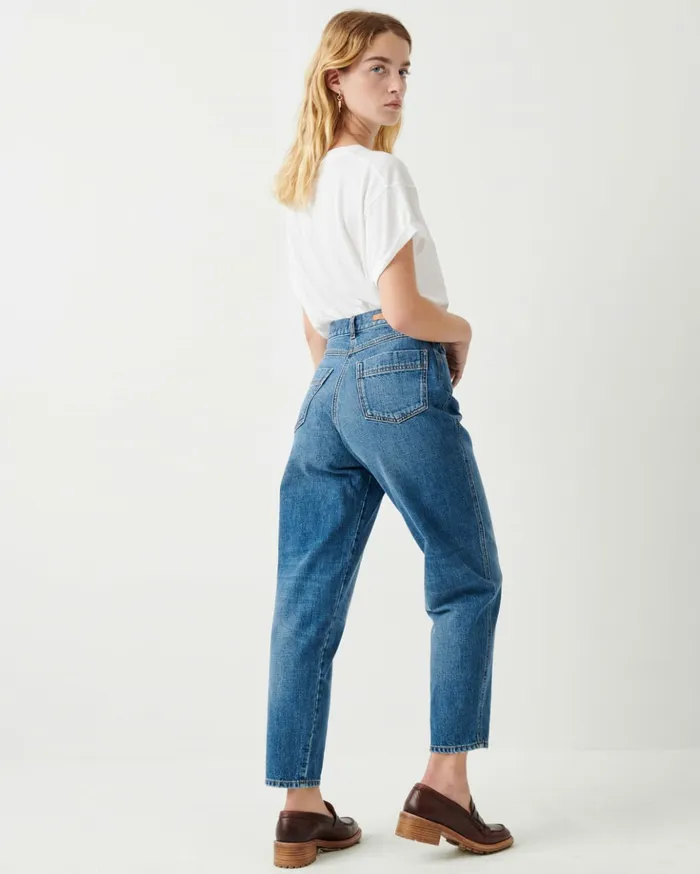 Sessn Womens Denim Loon pant Vintage Blue Near Me