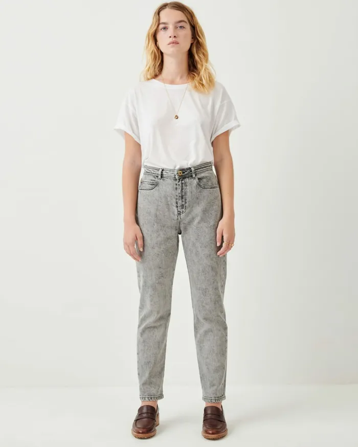 Sessn Womens Denim Momon o Snow Black Popular