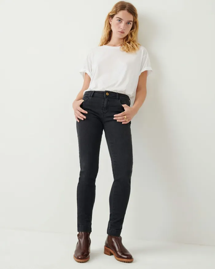 Sessn Womens Denim Stoneford o Black Black Gift for Friend
