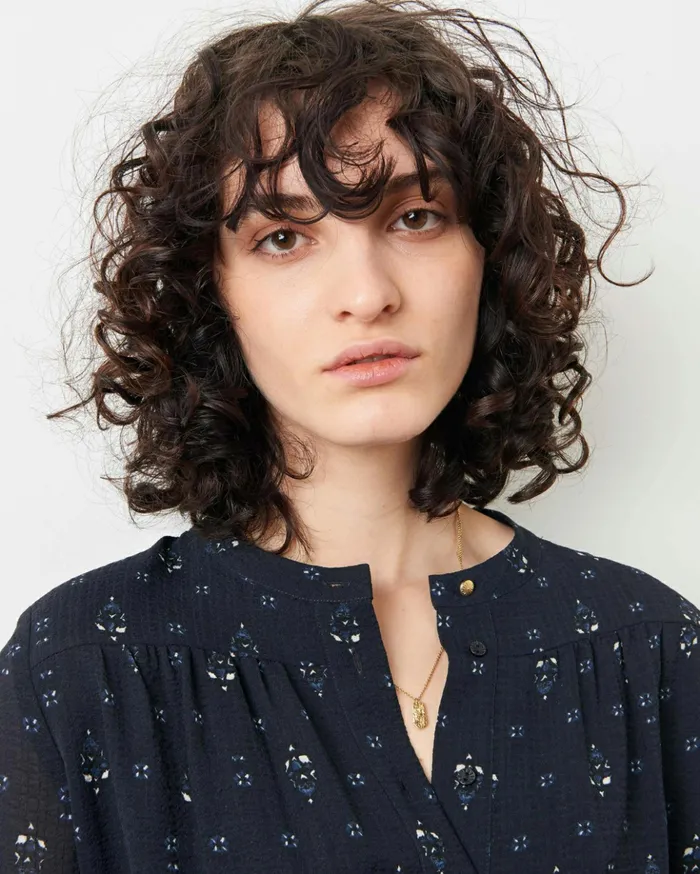 Sessn Womens Dresses Painterly Indigo Arlette